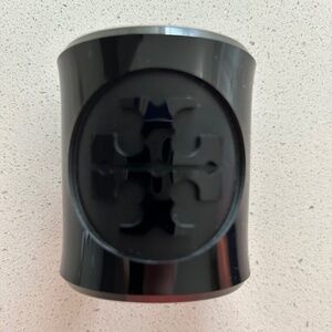 Tory Burch Black Resin Cuff Bracelet